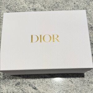 Dior White Box with Gold Logo